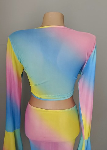 Pastel Renkli Kadın Drapeli Pareo - Görsel 5