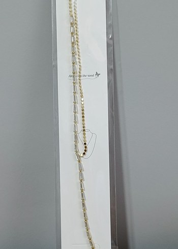 Işıl Işıl Çiçek Detaylı Altın Rengi Kolye - Görsel 7