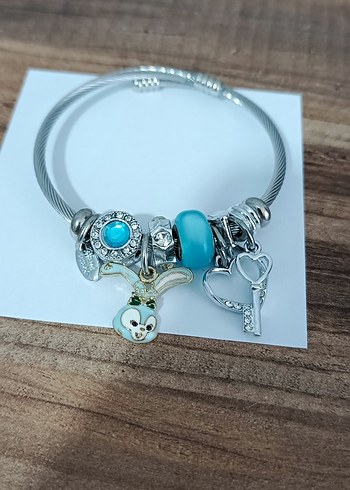 Bohem Renkli Boncuklu Turkuaz  Cahrm Bileklik - Görsel 6