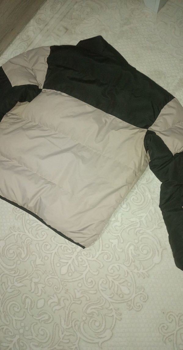 Gri Siyah Kapüşonlu Fermuarlı nike Erkek Mont - Görsel 2