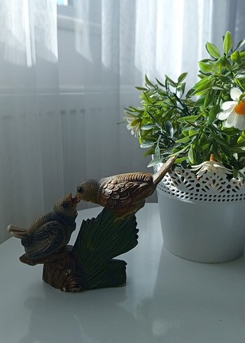 Renkli Kuş Figürlü Dekoratif Biblo - Görsel 2