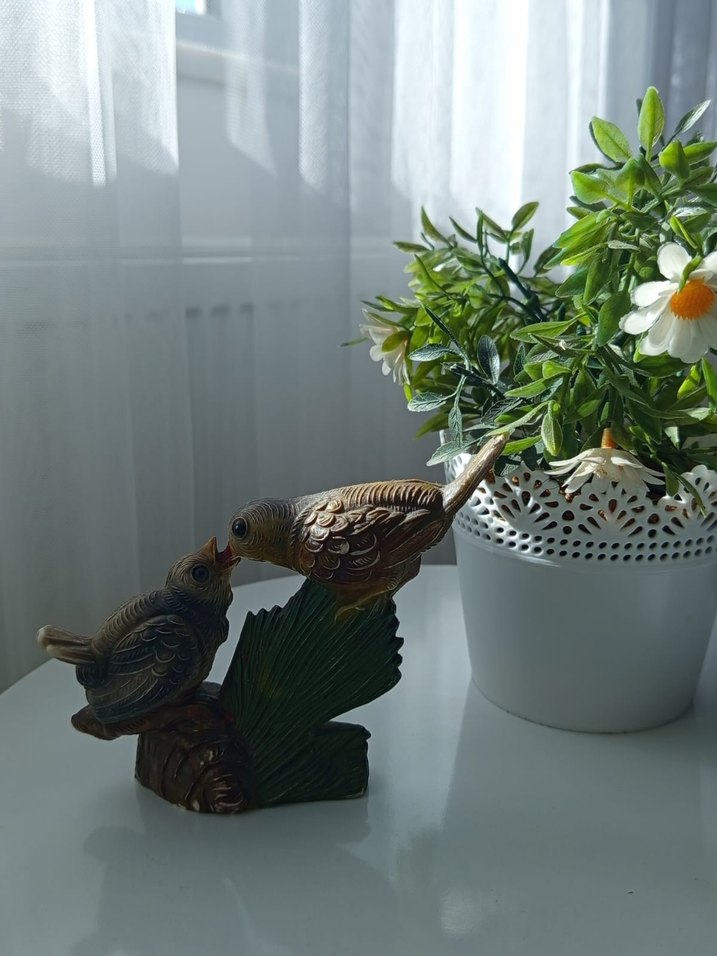 Renkli Kuş Figürlü Dekoratif Biblo - Görsel 2