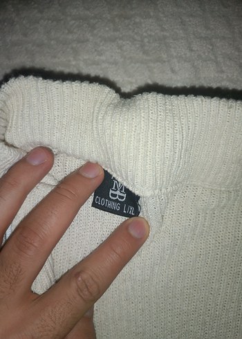 Fermuarlı Beyaz Sweatshirt - Görsel 4