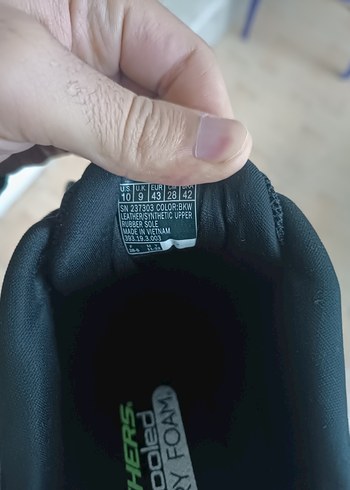 Skechers Siyah Spor Erkek Sneakers - Görsel 3