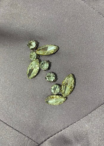 Uzun Kollu Nakışlı Mor Abiye Elbise - Görsel 4