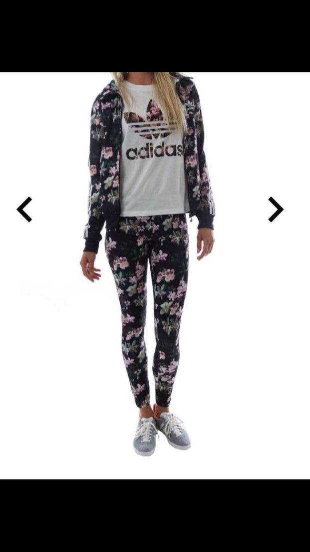 Çiçek Desenli Kadın Tayt - Görsel 5