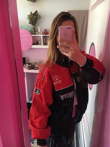 diğer Beden Ferrari bomber ceket