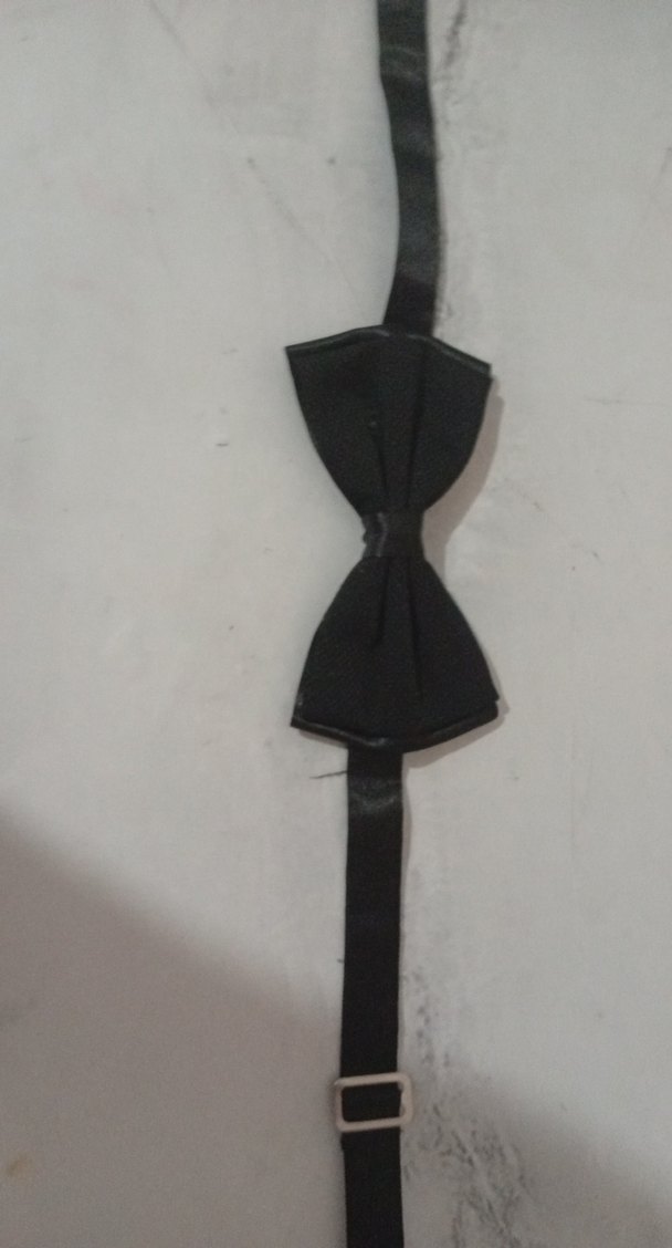 Siyah Minimalist Erkek Papyon - Görsel 4