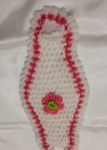 Renkli Çiçekli El Örgüsü Banyo Süngeri - Görsel 2