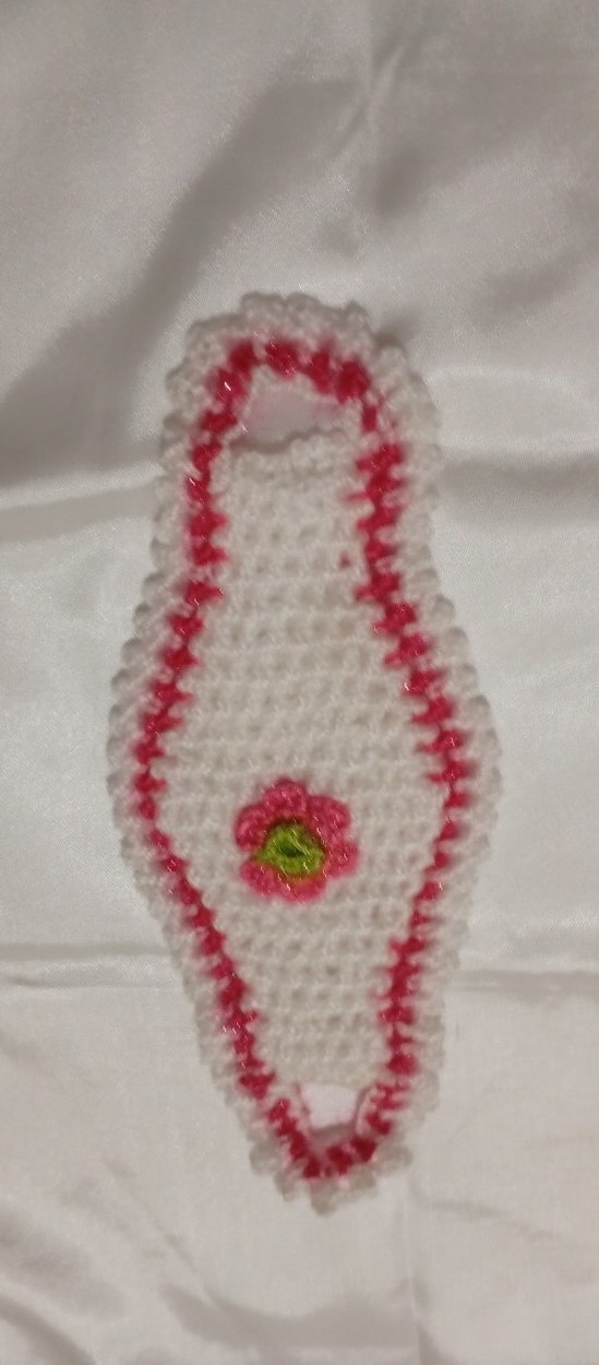 Renkli Çiçekli El Örgüsü Banyo Süngeri - Görsel 2