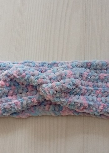 Bohem Tarz Pastel Renk Örgü Saç Bandı - Görsel 3