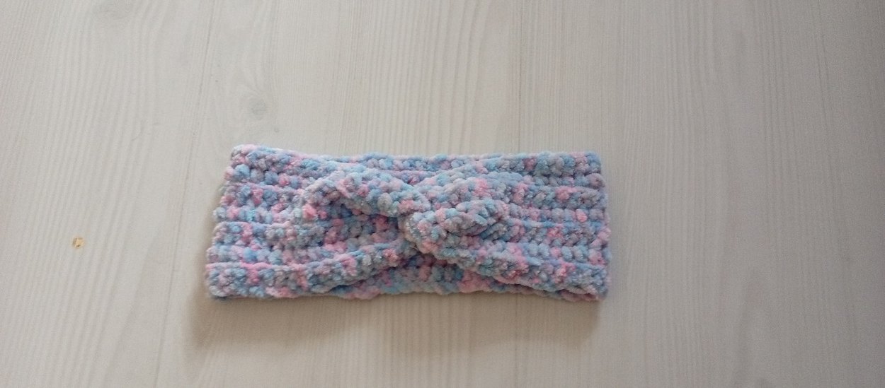 Bohem Tarz Pastel Renk Örgü Saç Bandı - Görsel 3