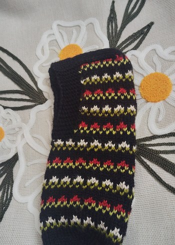 Nakışlı Çok Renkli bayan patikleri - Görsel 8