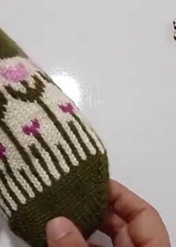 Nakışlı Çok Renkli bayan patikleri - Görsel 4