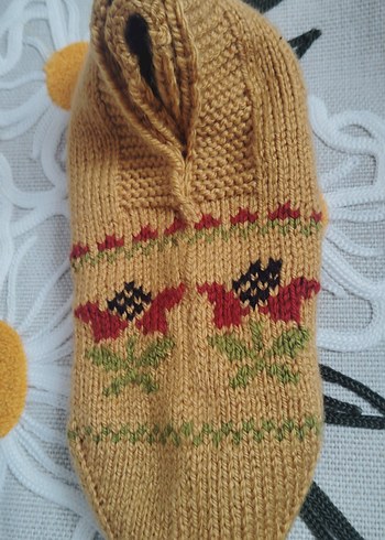 Nakışlı Çok Renkli bayan patikleri - Görsel 7