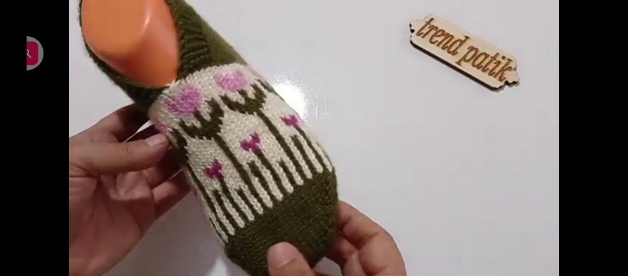 Nakışlı Çok Renkli bayan patikleri - Görsel 4