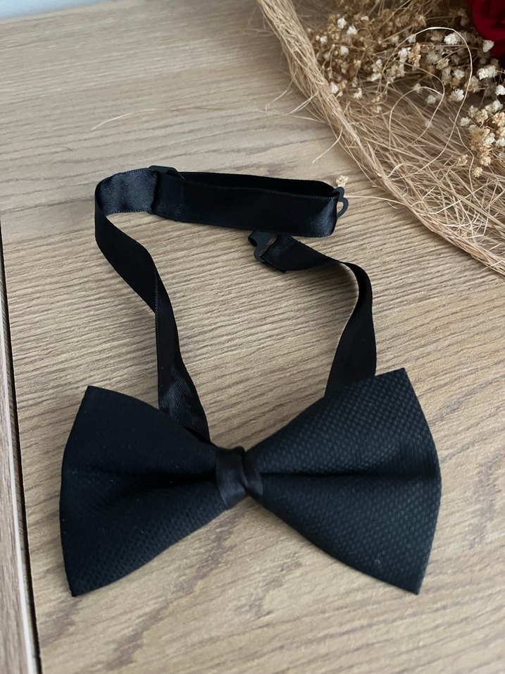 Klasik Siyah Erkek Papyon - Görsel 2