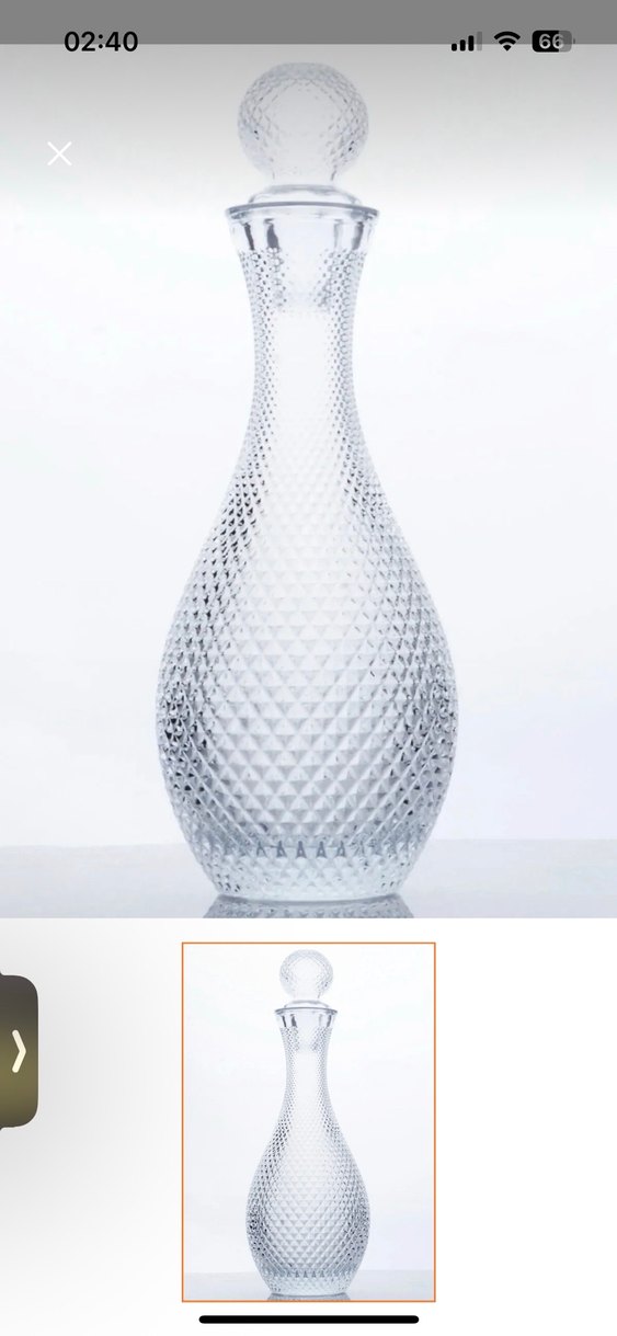 Parlak şeffaf Cam Şerbetlik - Görsel 3