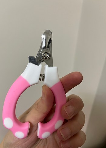 Pastel Pembe Beyaz Evcil Hayvan Tırnak Makası - Görsel 4