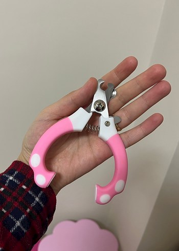 Pastel Pembe Beyaz Evcil Hayvan Tırnak Makası - Görsel 2