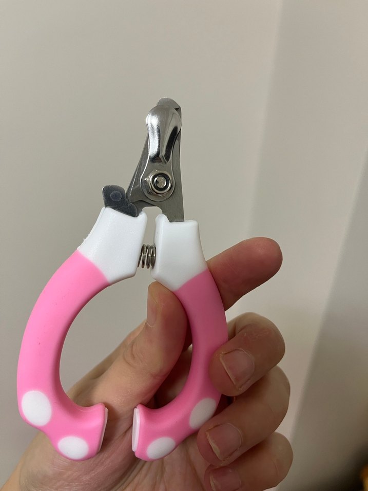 Pastel Pembe Beyaz Evcil Hayvan Tırnak Makası - Görsel 4