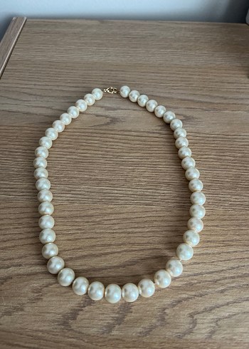 Beyaz Boncuklu Midi Boy Bohem Kadın Kolye - Görsel 5