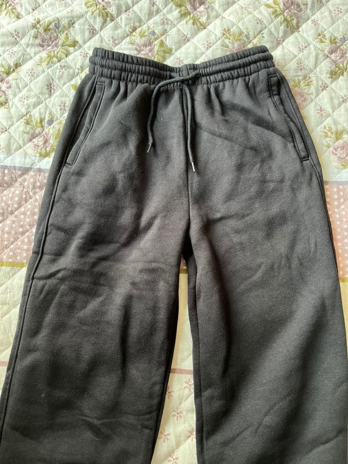 Hm marka Siyah Rahat Kesim Kadın Eşofman Altı - Görsel 2