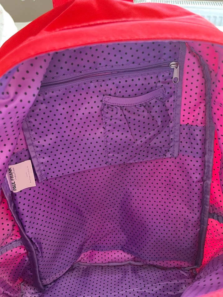 Paul Frank Kalpli Pembe Çocuk Sırt Çantası - Görsel 5