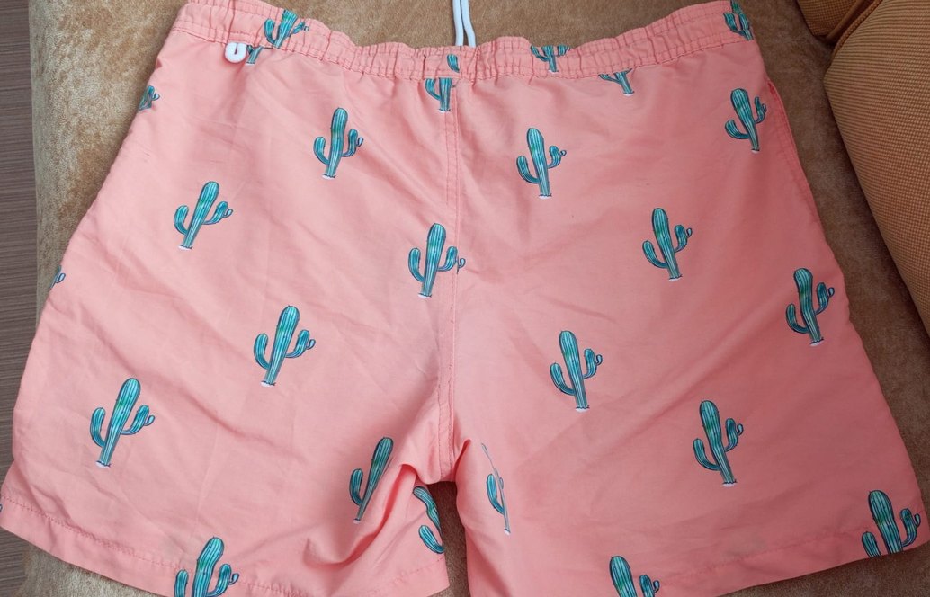 Renkli Desenli Erkek Mini Yüzme Şortu - Görsel 2