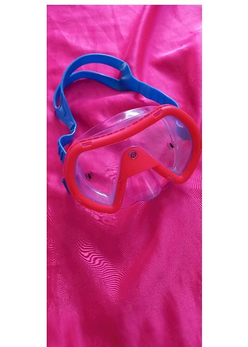 Pembe Elastik Bantlı Yüzücü Gözlüğü