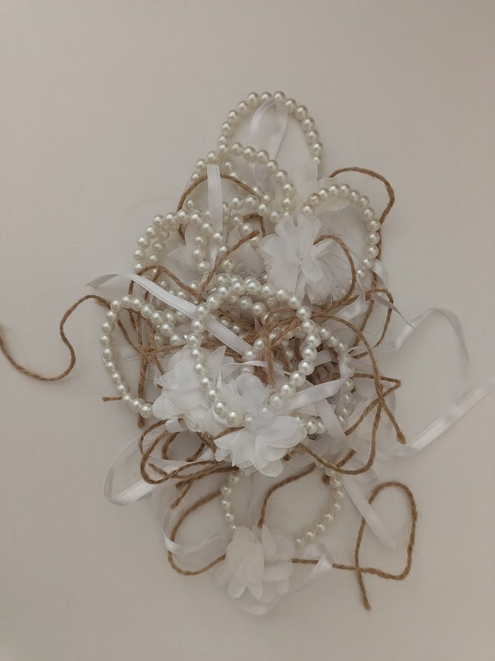 Beyaz İnci Detaylı Bohem Kadın El Zinciri (14 adet) - Görsel 2