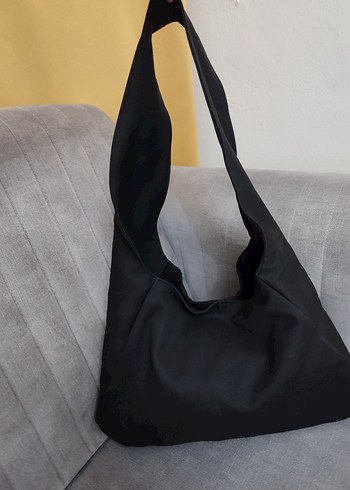 Zara Pinterest Model Siyah Kumaş Çanta