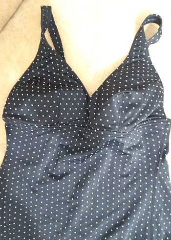 Siyah Puantiyeli Kadın Mayo - Görsel 3