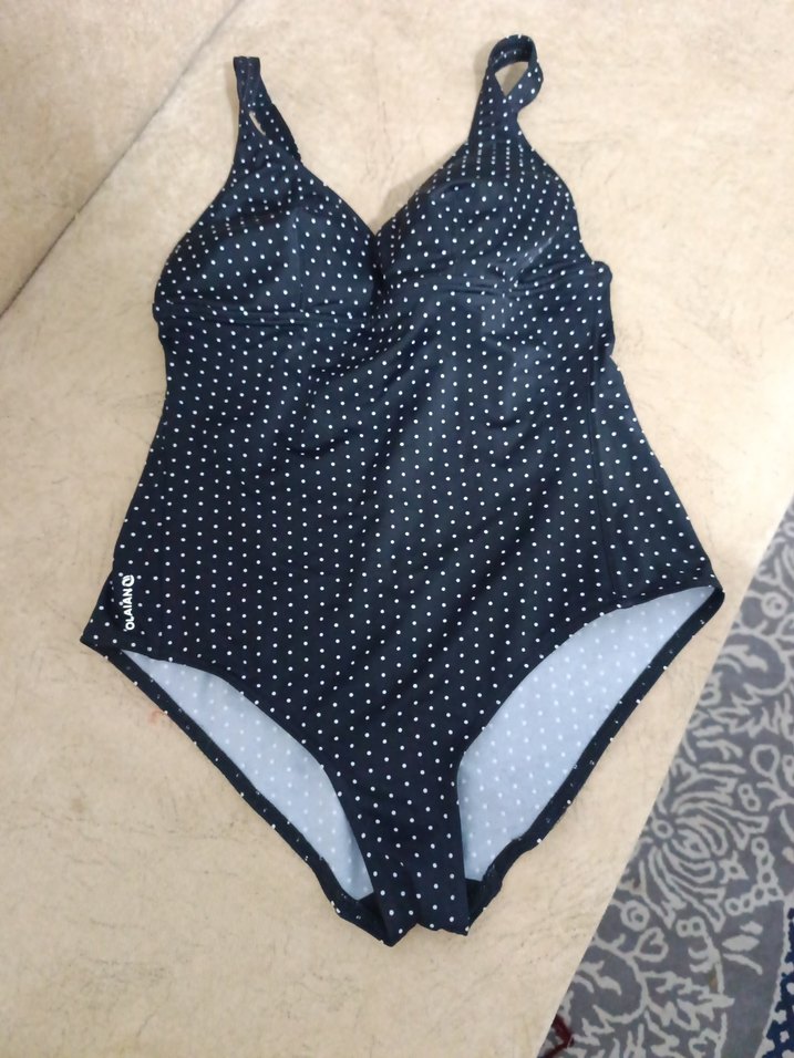 Siyah Puantiyeli Kadın Mayo - Görsel 4