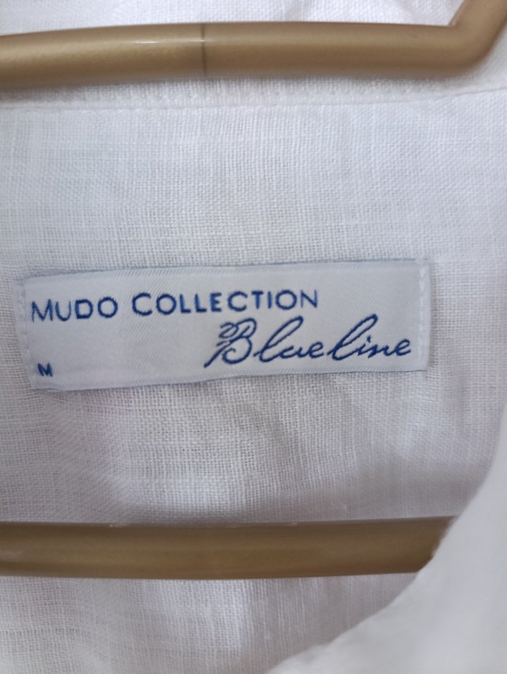 Beyaz Keten Kadın Gömlek - Görsel 3