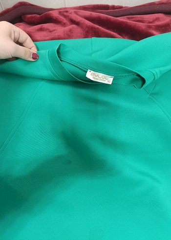 Kadın Yeşil Normal Boy Rahat Eşofman Takımı - Görsel 8