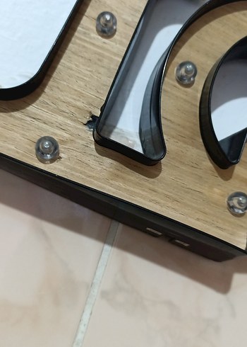 Ahşap Love LED Dekoratif Lamba - Görsel 2