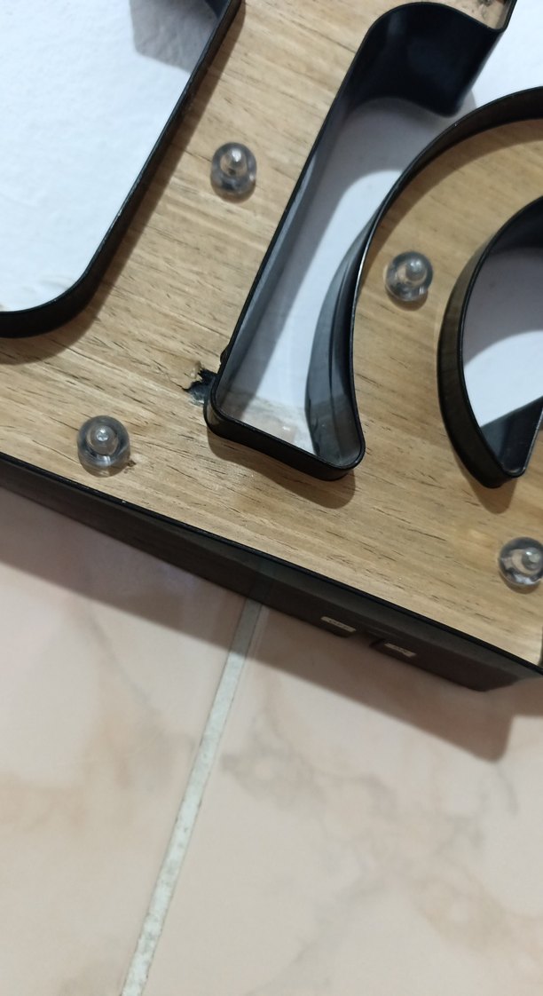 Ahşap Love LED Dekoratif Lamba - Görsel 2