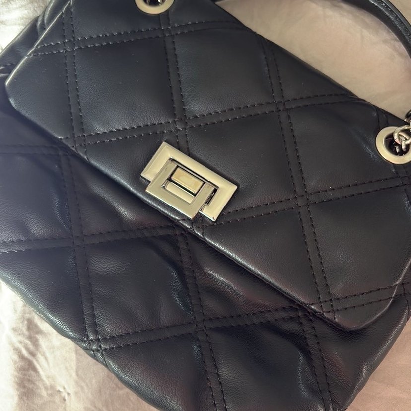 Siyah Deri Kadın Çanta - Görsel 5