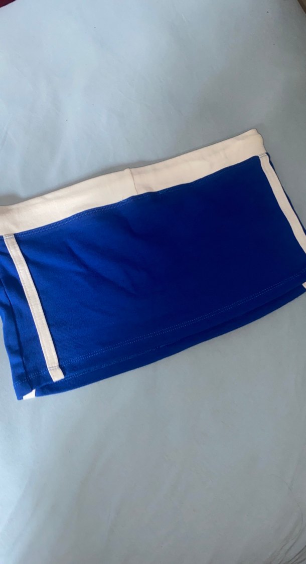 Mavi Baskılı kadın crop - Görsel 2