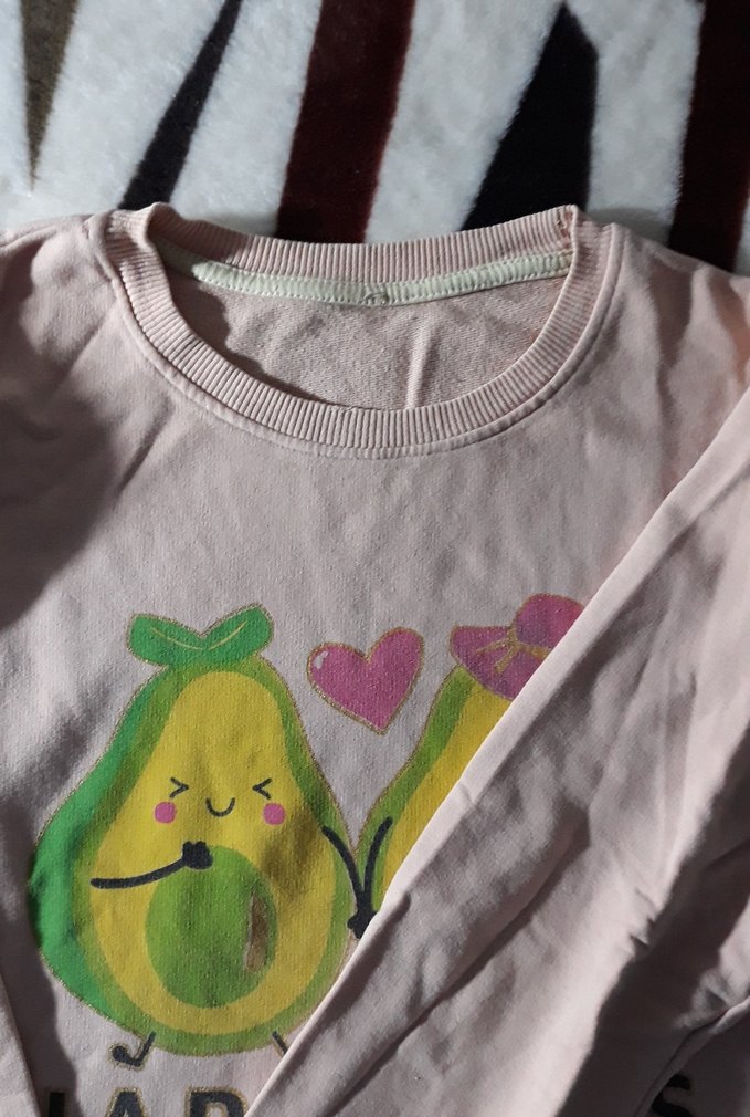 Kız Çocuk Pembe Baskılı Uzun Kollu Tişört - Görsel 3