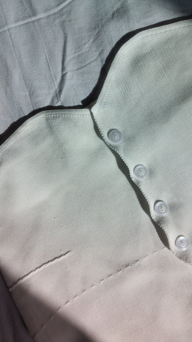 Düğmeli Beyaz Yelek - Görsel 2