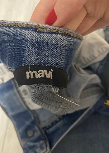 38 Beden mavi Renk Mavi Baskılı Esnek Denim Kadın Kot