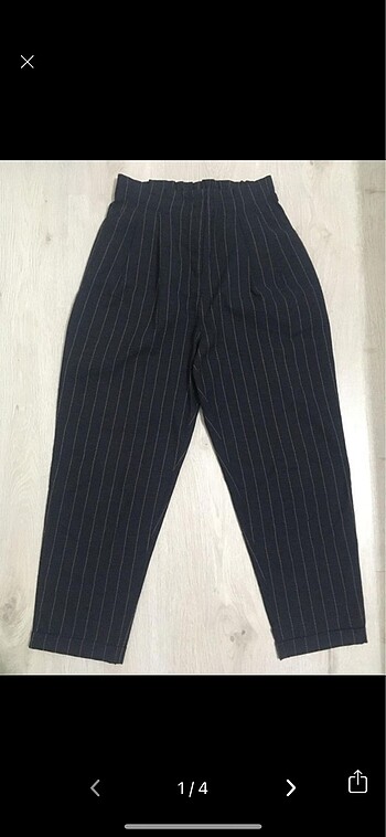 Çizgili Twist Pantolon