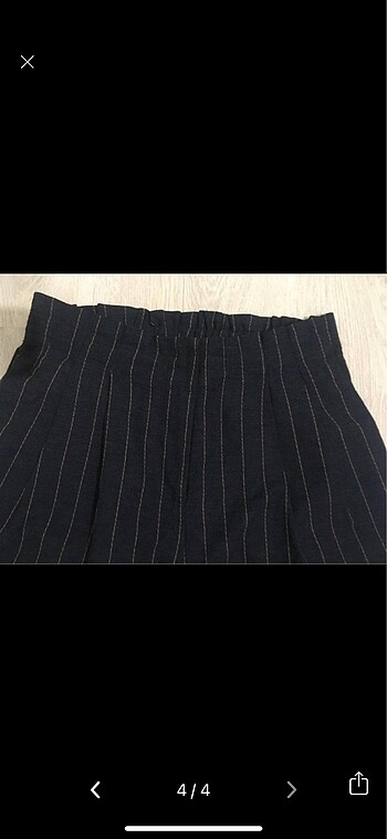 34 Beden lacivert Renk Çizgili Twist Pantolon