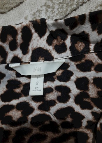 Kahverengi Leopar Desenli Kemerli Kadın Pantolon - Görsel 4