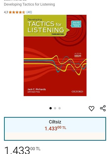 Tactics for Listening Worksheets & Audio Scripts Kitabı - Görsel 4
