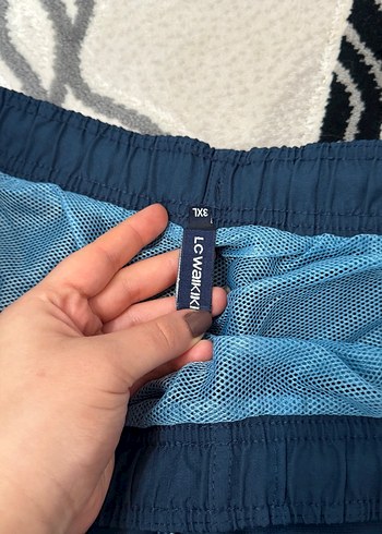 Mavi Lastikli Spor Erkek Şort - Görsel 2