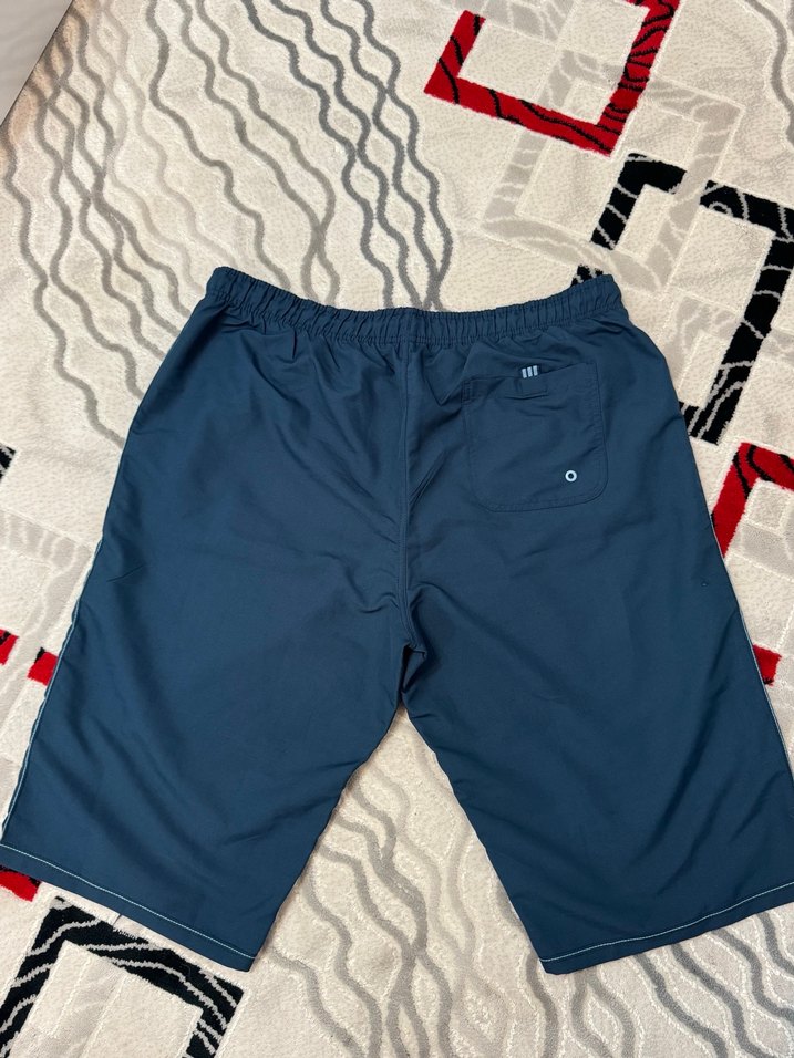 Mavi Lastikli Spor Erkek Şort - Görsel 4