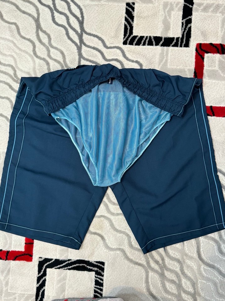 Mavi Lastikli Spor Erkek Şort - Görsel 3